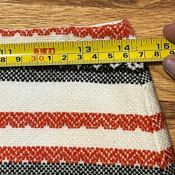 LOFT 100% Cotton Mini Skirt Size 4 Southwestern Tribal Striped Boho Preppy - Picture 10 of 11